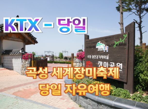 [KTX-당일]곡성 세계장미축제  자유여행  [봄꽃 여행-자유관광] (당일) 5월9일~31일